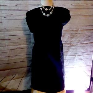 GAP Black Stretch Sheath Dress Size 10 NWT Classic Work Little Black Dress